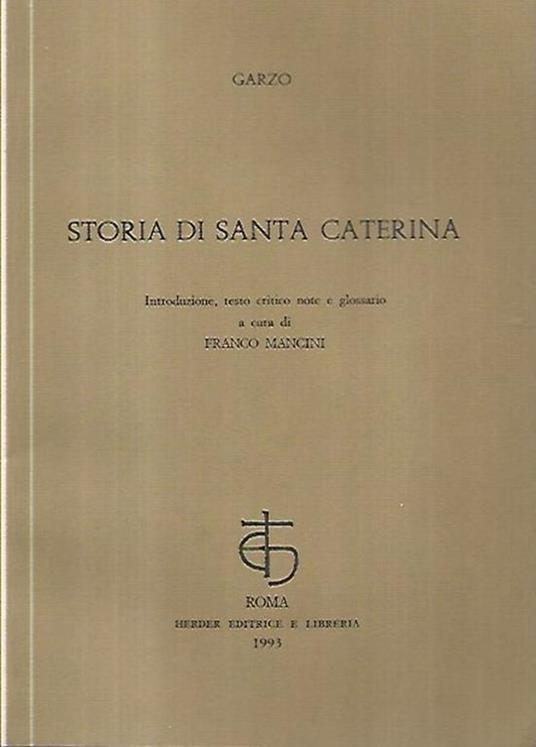 Storia di Santa Caterina - copertina