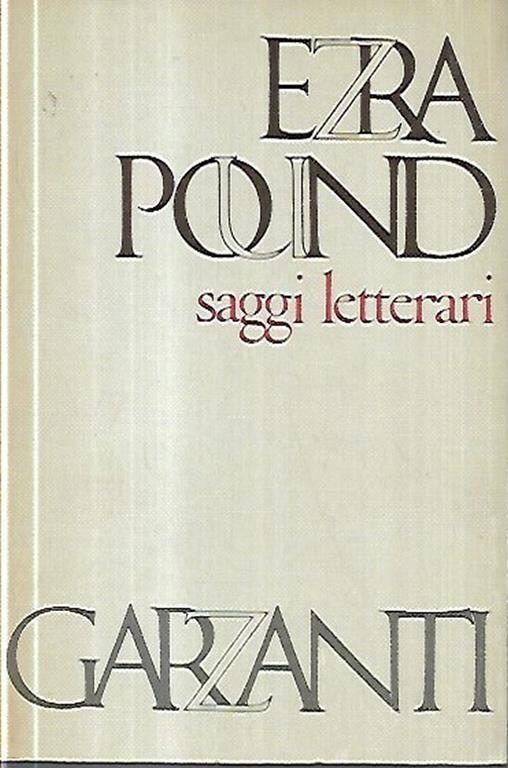 Ezra Pound: saggi letterari - Thomas S. Eliot - copertina