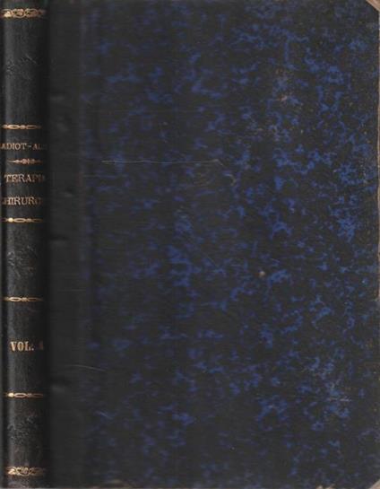Trattato di Terapia Chirurgica degli animali domestici. Vol. I - Parte I - copertina