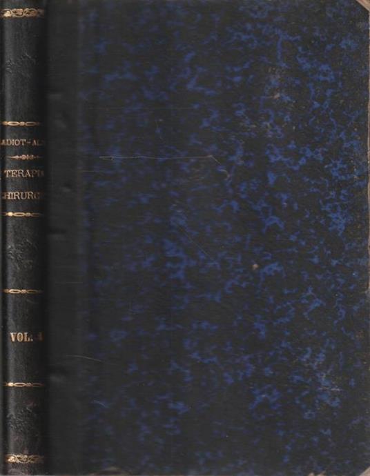 Trattato di Terapia Chirurgica degli animali domestici. Vol. I - Parte I - copertina