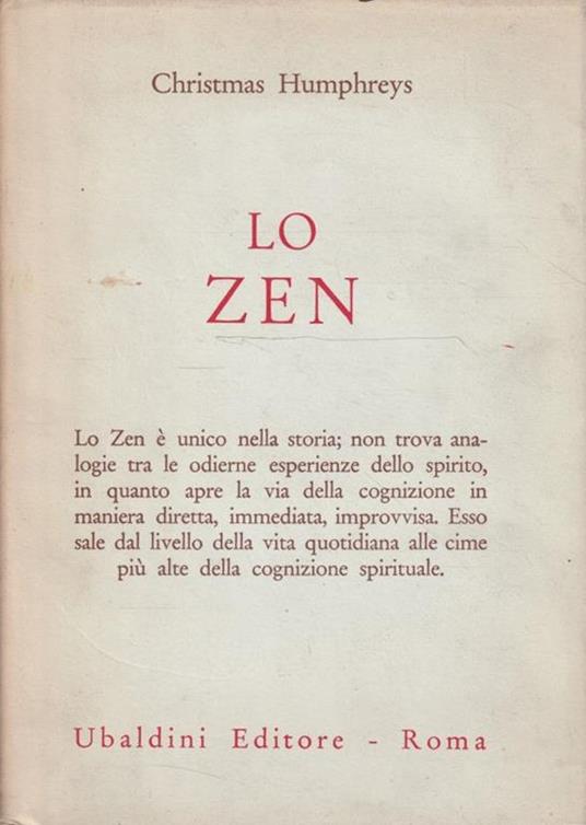 Lo zen (Buddismo Zen) - C. C. Humphreys - copertina