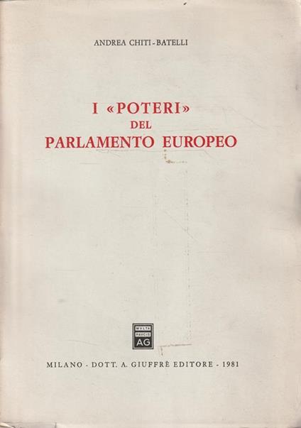 I "poteri" del parlando europeo - copertina