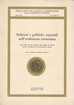 Indirizzi e politiche regionali nell'evoluzione economica
