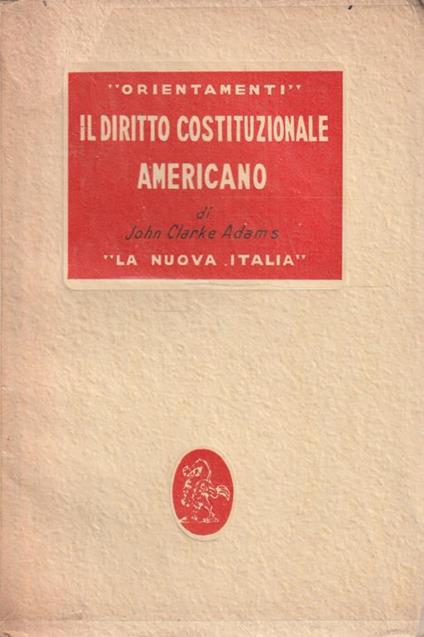 Il diritto costituzionale americano - copertina