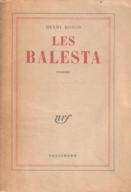 Les Balesta: roman - copertina