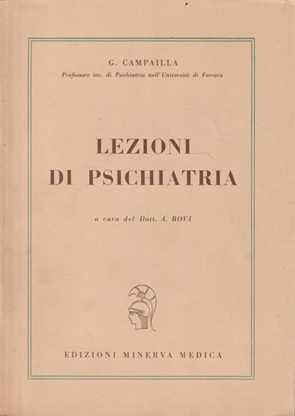 Lezioni di Psichiatria - copertina