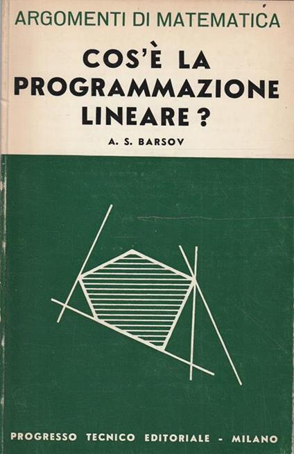 Cos'è la programmazione lineare ? - copertina