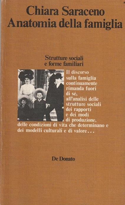 Anatomia della famiglia. Strutture sociali e forme familiari - Chiara Saraceno - copertina