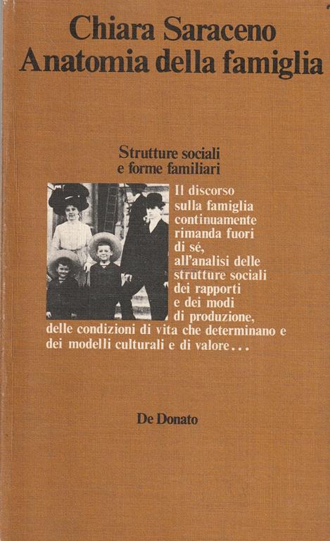 Anatomia della famiglia. Strutture sociali e forme familiari - Chiara Saraceno - copertina