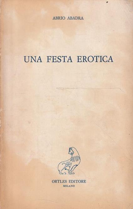 Una festa erotica di Abrio Abadra - copertina