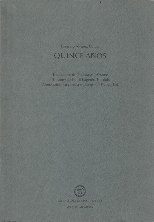 Autografato ! Quince anos - Gonzalo Alvarez García - copertina