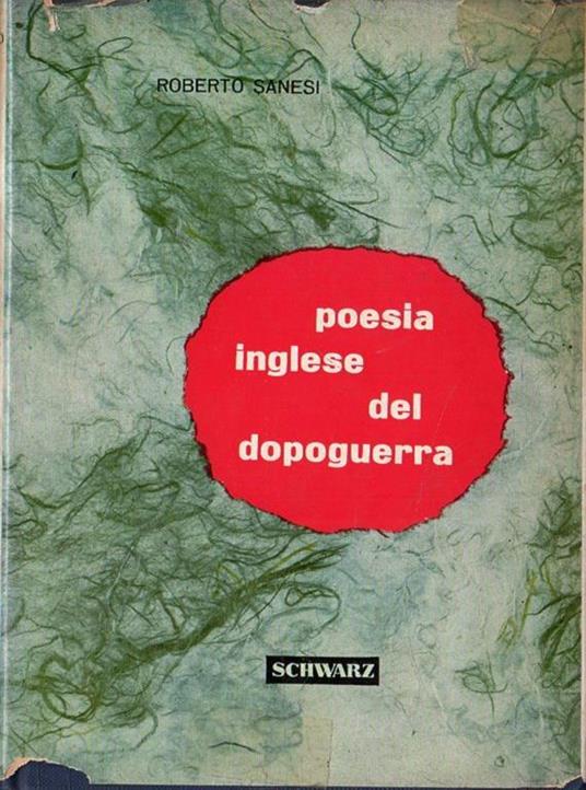 Poesia inglese del dopoguerra - Roberto Sanesi - copertina