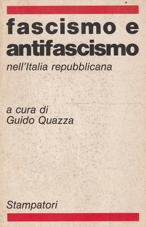 Fascismo e antifascismo nell'Italia repubblicana - copertina