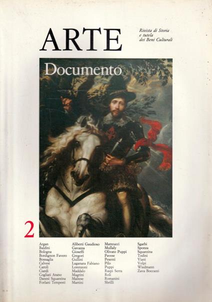 Arte Documento Vol. 2 Rivista di Storia e tutela dei Beni Culturali - copertina