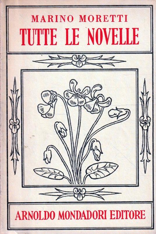 Tutte le novelle - Marino Moretti - copertina