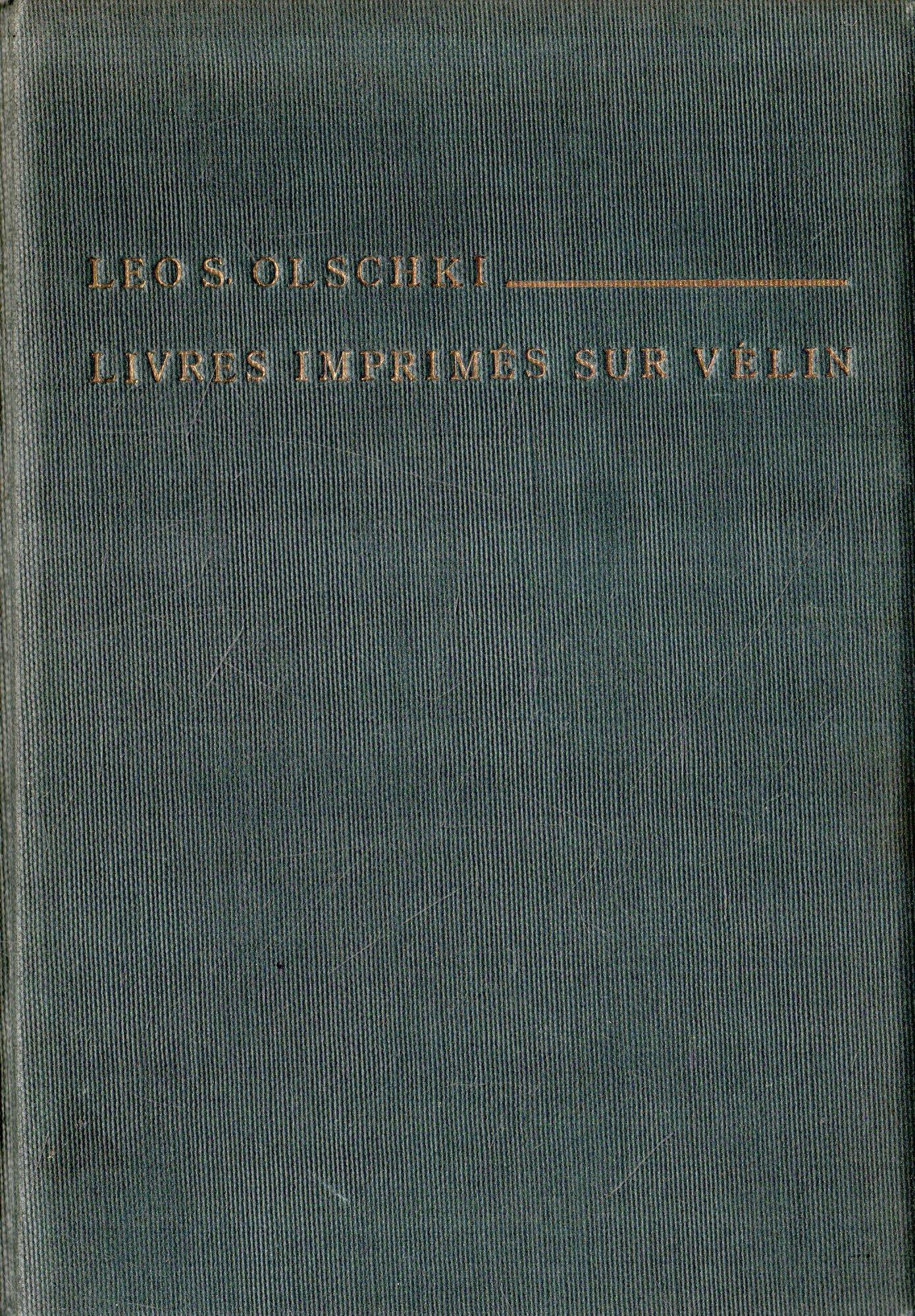 Collection de Livres imprimes sur velin : du debut de l'art typographique jusqùa nos jours