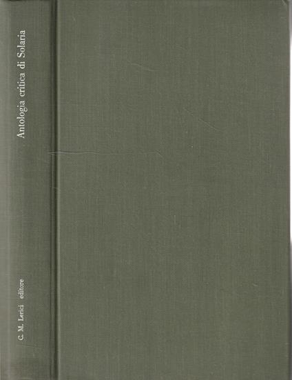 Antologia di Solaria - copertina