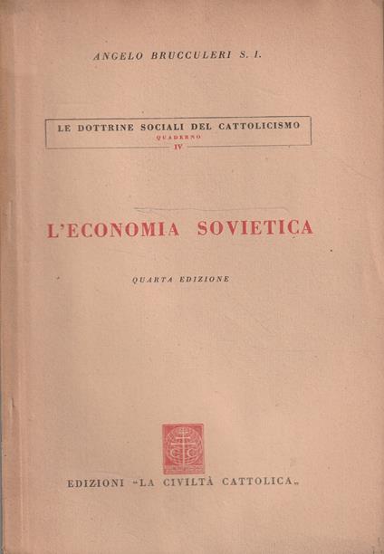 L' economia sovietica - copertina