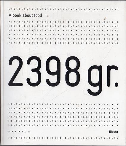 2398 gr. : a book about food - copertina