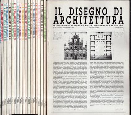 Offerta lotto di 20 numeri : Il disegno di architettura - copertina
