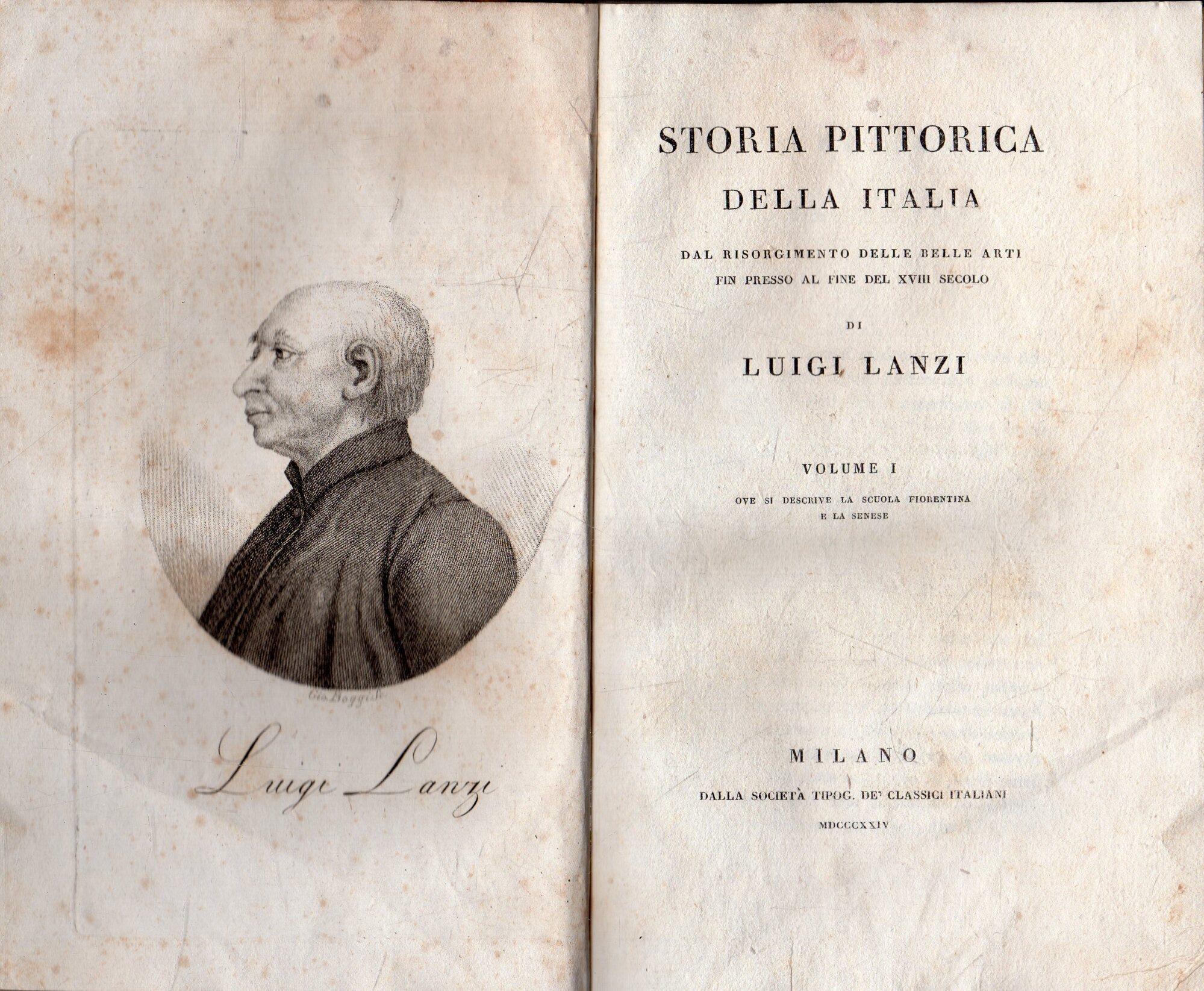 Storia Pittorica della Italia: dal Risorgimento delle Belle Arti fin presso al fine del XVIII secolo (4 volumi)