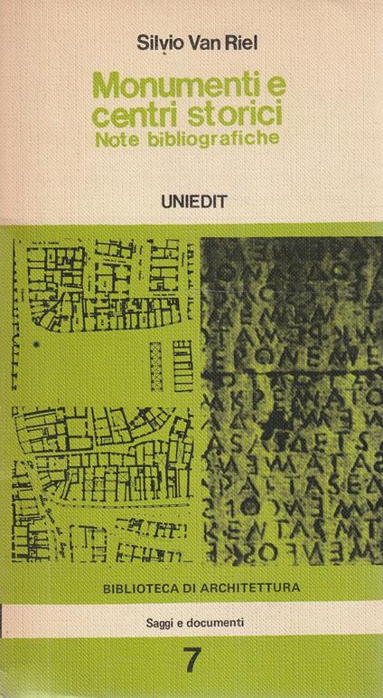 Monumenti e centri storici. Note bibliografiche - S. von Riel - copertina