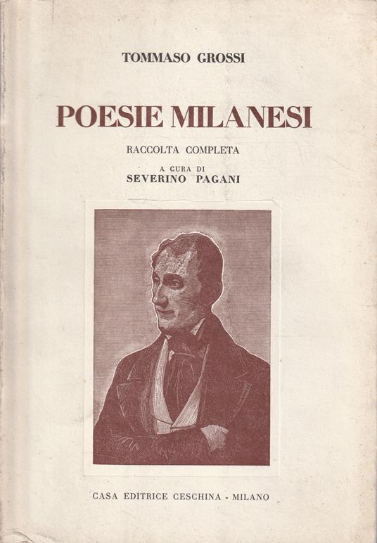 Poesie milanesi - Tommaso Grossi - copertina