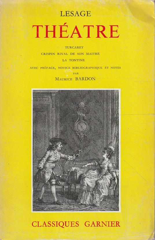 Théatre: Turcaret-Crispin rival de son maitre-La tontine - A.-René Lesage - copertina