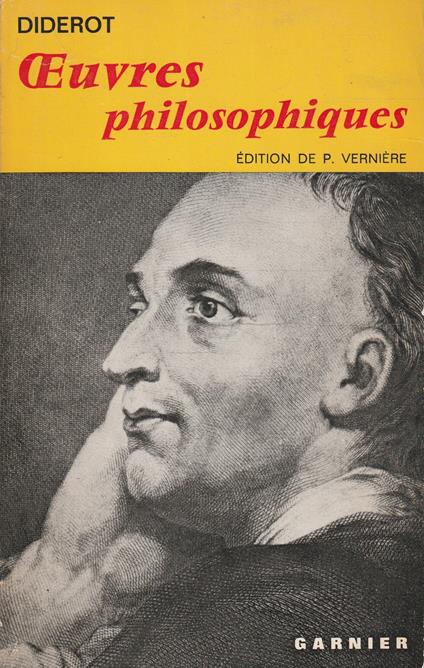 Oeuvres philosophiques de Diderot - Jean-Baptiste d' Alembert - copertina