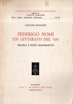 Federigo Nomi: un letterato del '600: profilo e fonti manoscritte