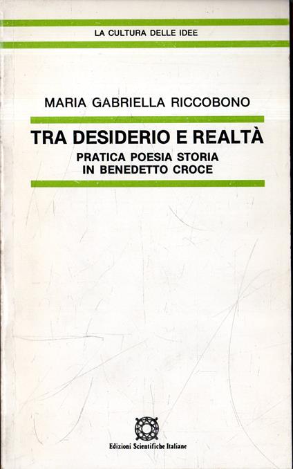 Tra Desiderio e Realtà. Pratica poesia storia in Benedetto Croce - Maria Gabriella Riccobono - copertina
