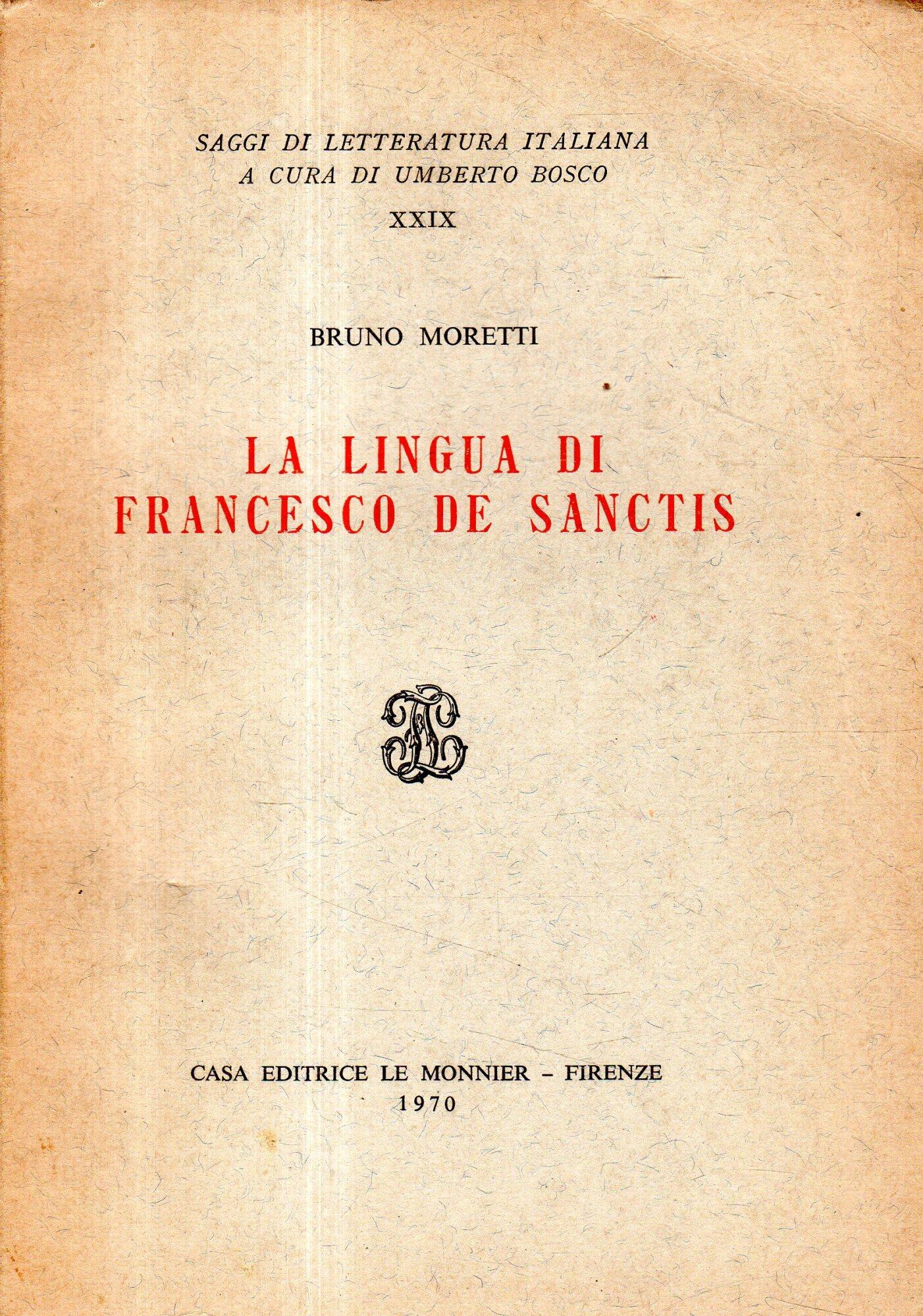 La lingua di Francesco De Sanctis