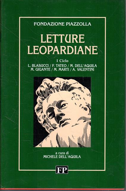 Letture leopardiane: primo ciclo - copertina