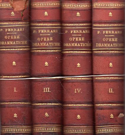 Opere Drammatiche (4 volumi) - Paolo Ferrari - copertina