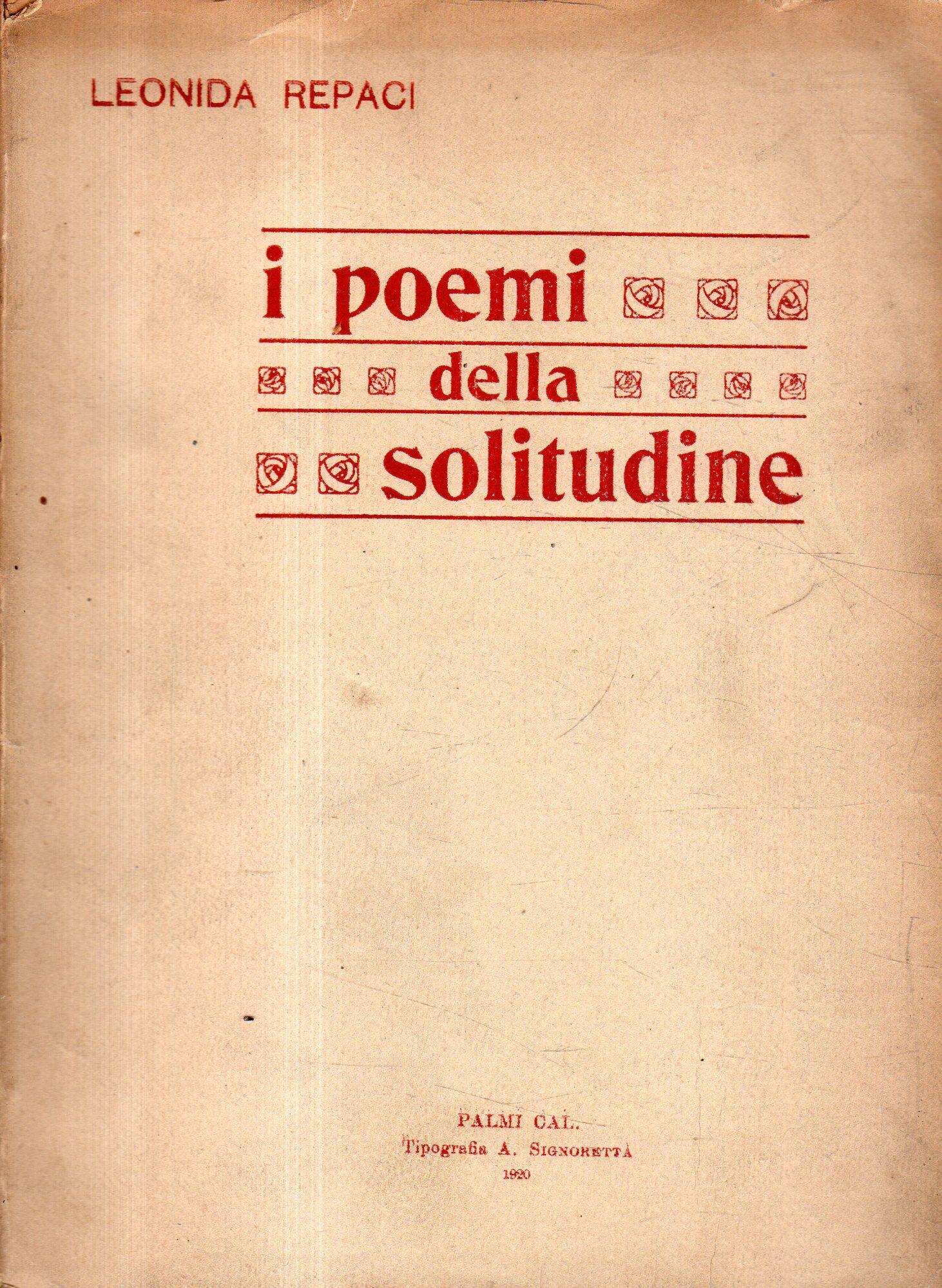I poemi della solitudine