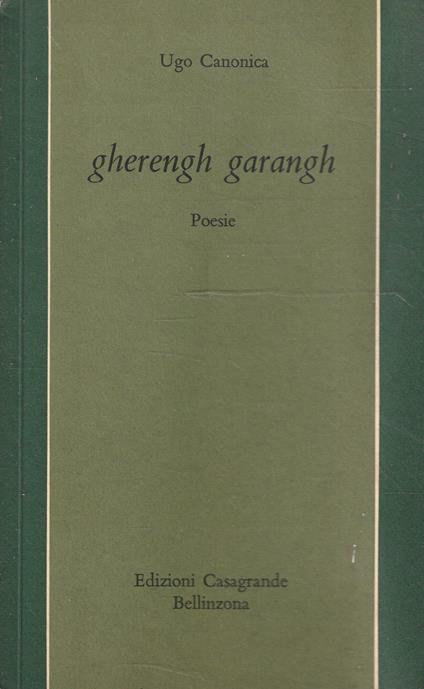 gherengh garangh - Ugo Canonica - copertina