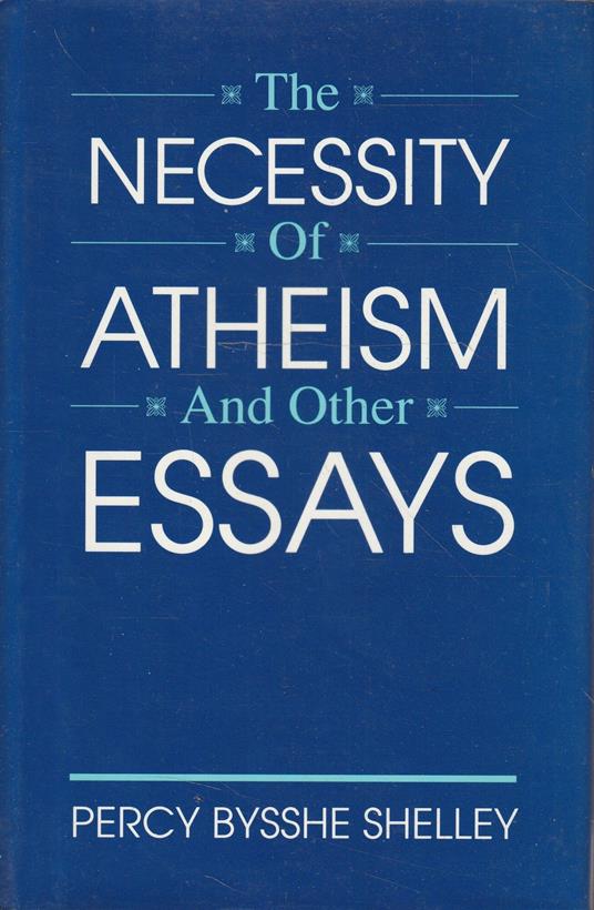 The necessity of atheism and other essays - copertina