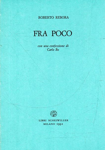 Fra poco - copertina