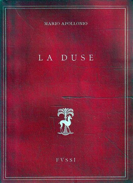 La Duse di Mario Apollonio - copertina