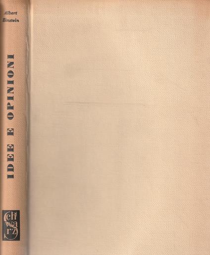 Idee e opinioni - Albert Einstein - copertina