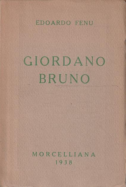 Giordano Bruno - Edoardo Fenu - copertina