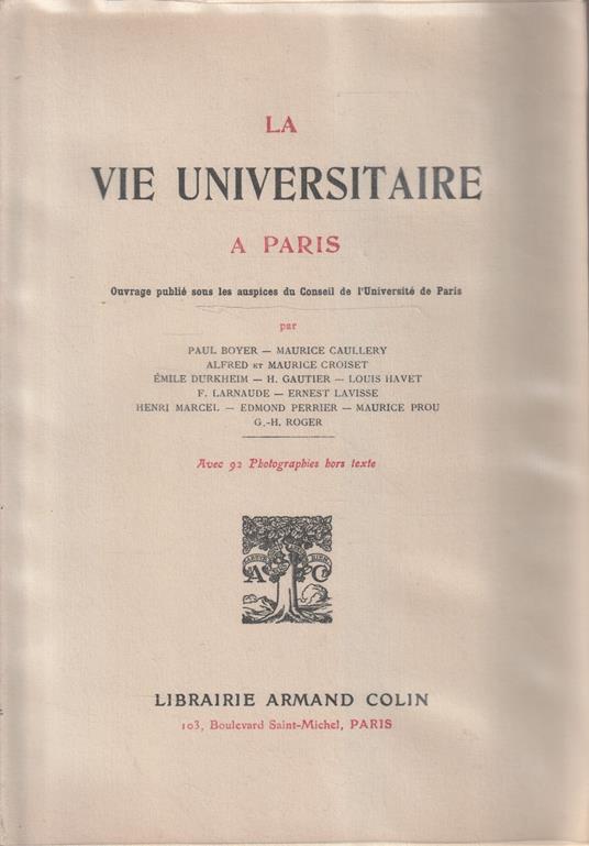 La vie universitaire a Paris - copertina