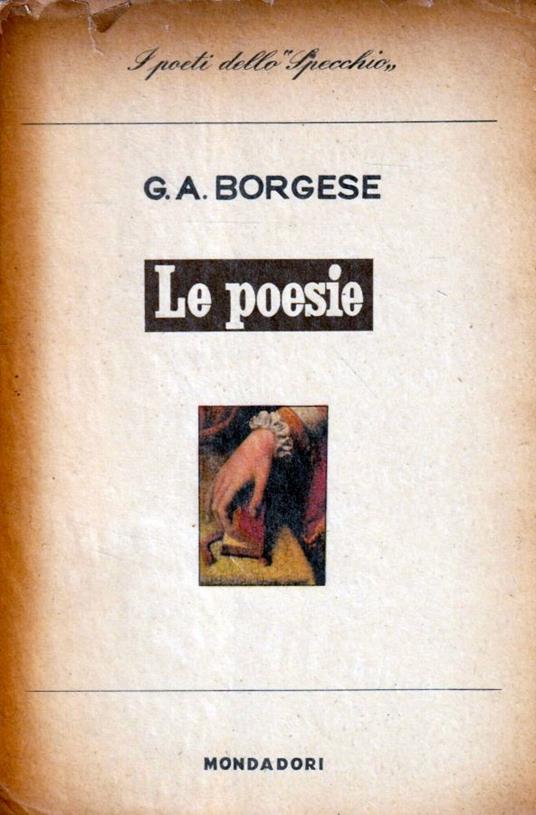 Le poesie (1922) - Giuseppe A. Borgese - copertina