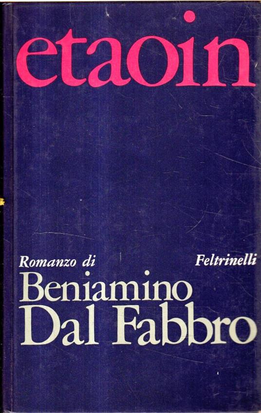 AUTOGRAFATO! Etaoin. Romanzo - Beniamino Dal Fabbro - copertina