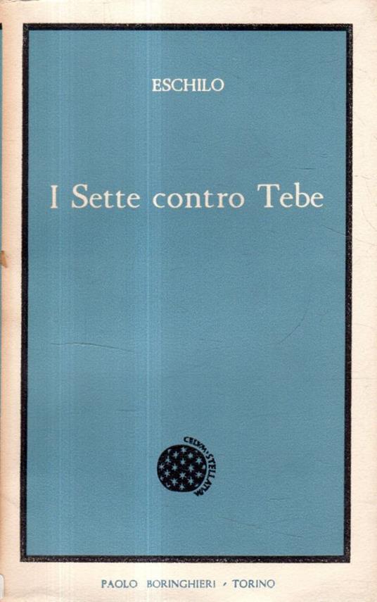 I Sette contro Tebe - Eschilo - copertina