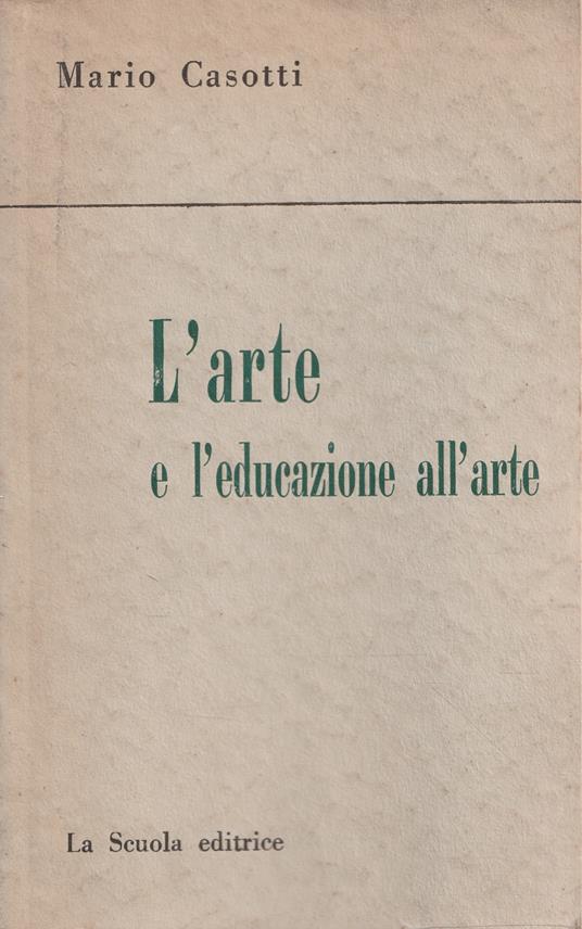 L' arte e l'educazione all'arte - copertina
