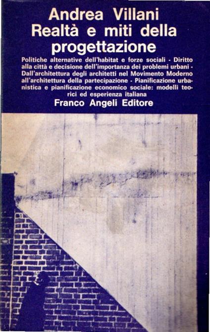 Realtà e miti della progettazione - Andrea Villani - copertina