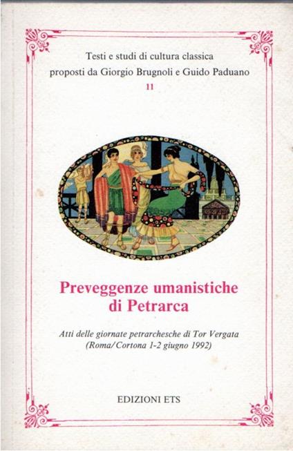 Preveggenze umanistiche di Petrarca - copertina