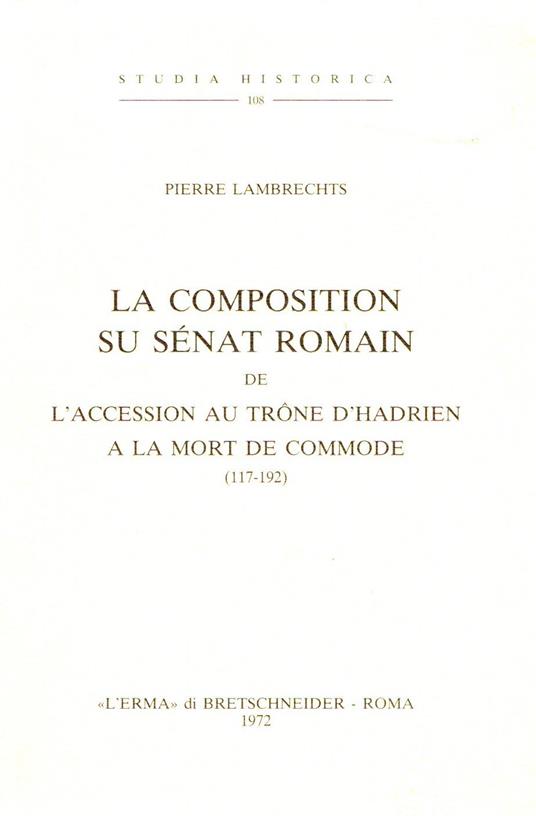 La composition su senat romain - copertina