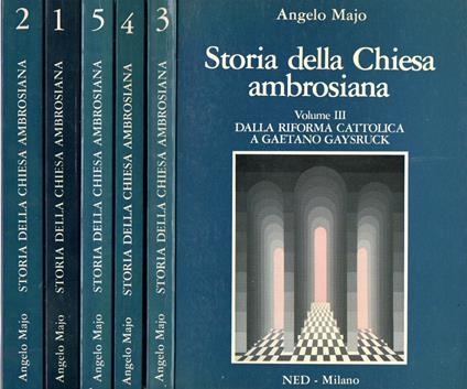Storia della Chiesa ambrosiana (5 vol.) - Angelo Majo - copertina